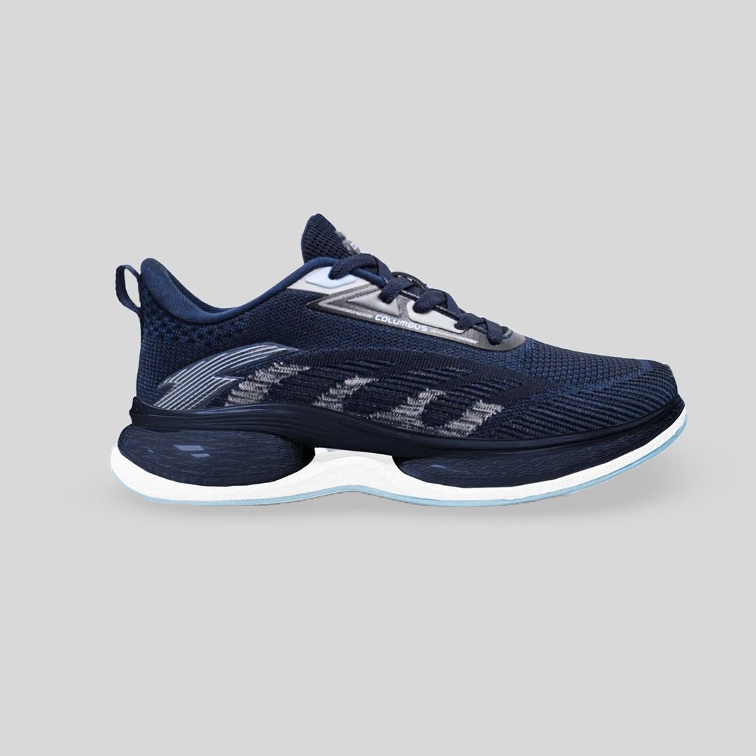 COLUMBUS Mesh Lace Up Men's Sports Shoes  SNUG NAVY-L.SKY