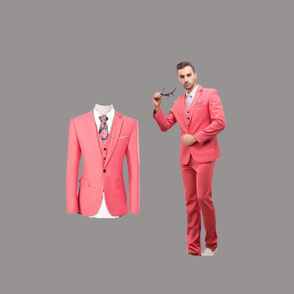 AGL Men Slim Fit 5set Breasted Blazer