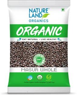 Natureland Organics Masoor Dal (Whole)  (1 kg)